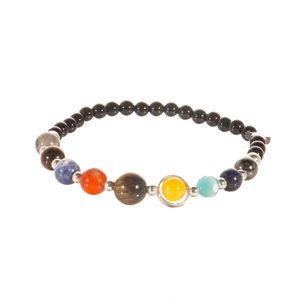 NEW - Planets bracelet with silver links  .925 Mexican plata from Taxco